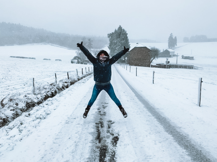 sneeuw ardennen 