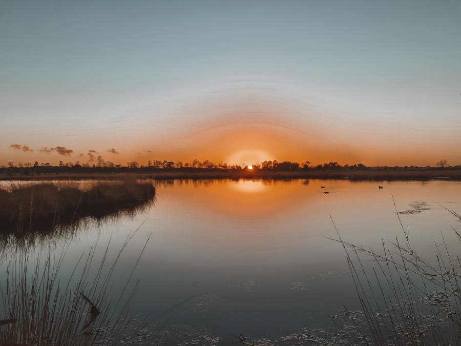 zonsondergang België 