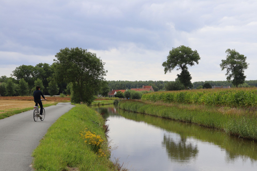 Fietsen sluis